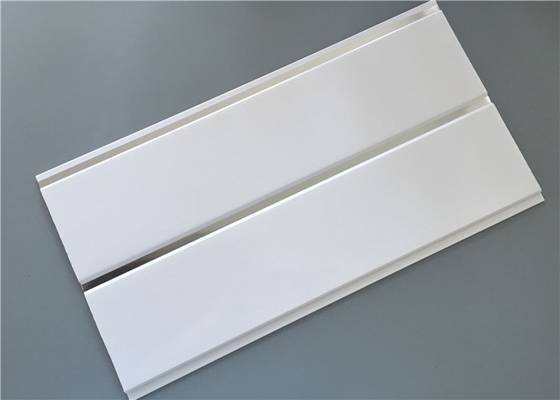 Pure white high glossy middle groove ceiling pvc panels with silver