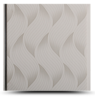 Painéis de PVC com designs de cores populares para teto e parede Painéis de parede de PVC impressos em ondas para banheiro Painel à prova d'água para banheiro
