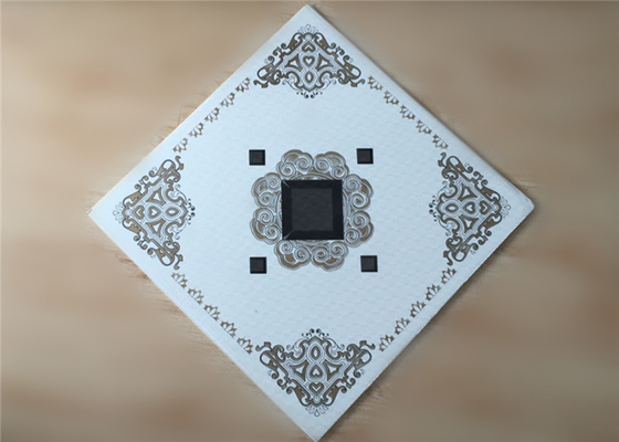 Placas de teto econômicas à prova de umidade para teto rebaixado, espessura de 7mm, placa de teto quadrada