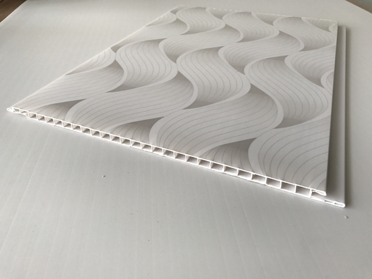 Painéis de PVC com designs de cores populares para teto e parede Painéis de parede de PVC impressos em ondas para banheiro Painel à prova d'água para banheiro