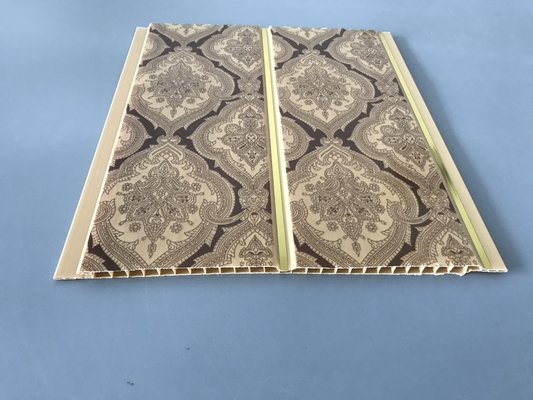 200 linha dourada imprimindo painéis do × 6mm do PVC do teto para a decoração do restaurante