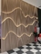 painel de grade de madeira plástico para decoração de parede interior e teto novo painel de parede wpc