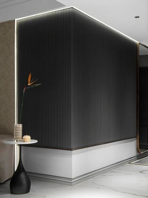 Fácil Instalação painel de parede wpc exterior 2.9m / 3m / comprimento personalizado com clips e parafusos