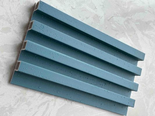 Ripado de WPC 160MM com ripas 3D em PVC, painéis de parede canelados à prova d'água