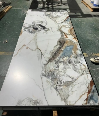Revestimento UV painel de parede de PVC à prova d'água desenhos de cor de mármore