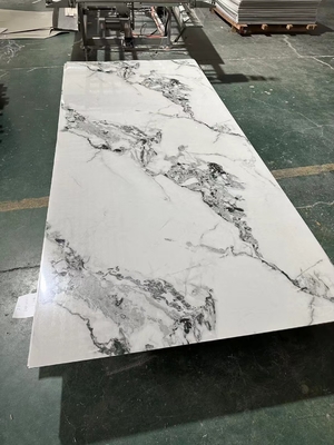 Painéis de parede de mármore à prova d'água de placas de PVC UV painéis decorativos de alto brilho