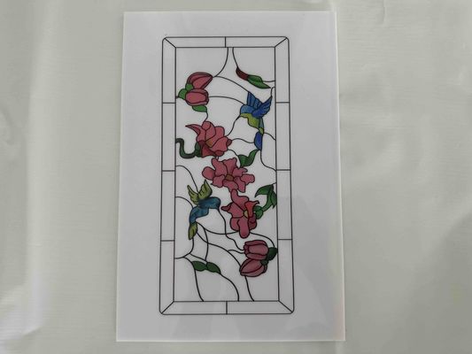 Impressão floral Planchas Folhas de poliestireno decorativas PS Laminas de plástico em várias cores para decoração de portas