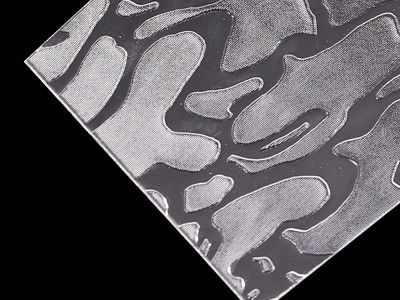 Folhas de poliestireno de textura de 2 mm para porta de chuveiro Vários padrões Folhas PS claras para divisórias