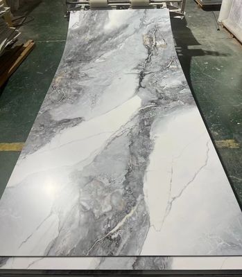 chapas de mármore UV de cores populares para decoração de paredes internas, fáceis de instalar