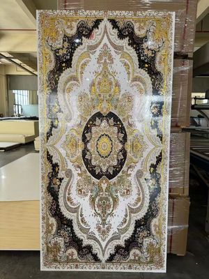 Painel de parede de mármore UV revestido com UV à prova d'água e alto brilho para parede interior