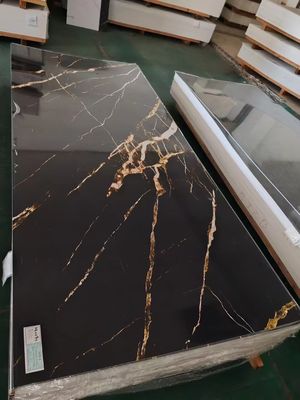 4 * 8ft placa de mármore UV folhas de mármore PVC UV de cor popular mais barato painel de parede decorativo fácil de instalar