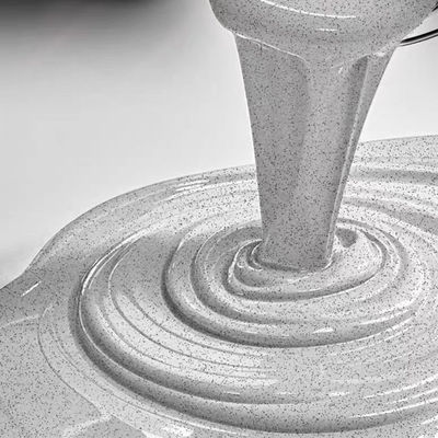 Revestimento epóxi para piso com efeito mármore espelhado Tinta para piso resistente ao desgaste e durável Revestimento epóxi para piso com areia colorida