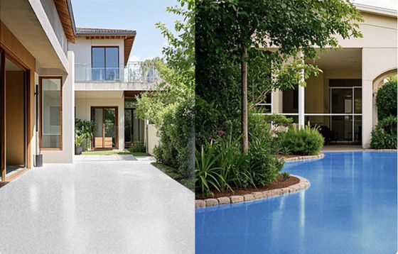 Fábrica da China fornece tinta de areia colorida epóxi para piso de concreto Novo material de revestimento Pintura de piso autonivelante