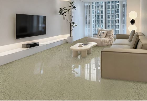 Tinta autonivelante de dois componentes para piso de pedra de mármore epóxi Revestimento de piso de resina epóxi ecologicamente correto Piso de areia colorida para uso doméstico