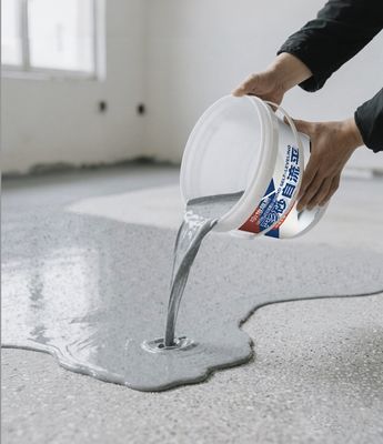 Pavimento industrial epóxi de baixo custo Piso de resina epóxi de alto brilho com areia colorida Tinta de piso autonivelante barata para jardim e hospital