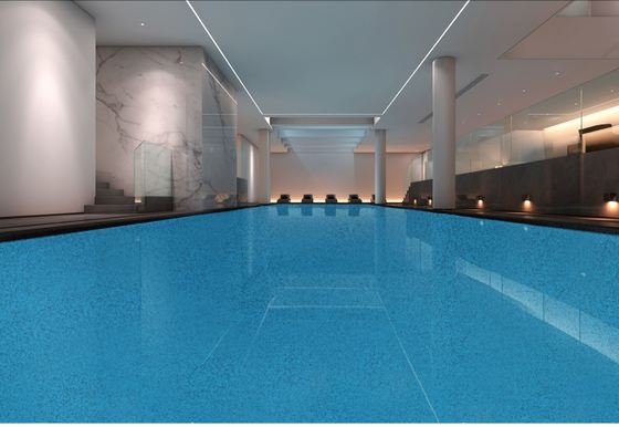 Piso de areia colorida epóxi Revestimento de piso de mármore e pedra Pintura de piso durável Tinta epóxi autonivelante