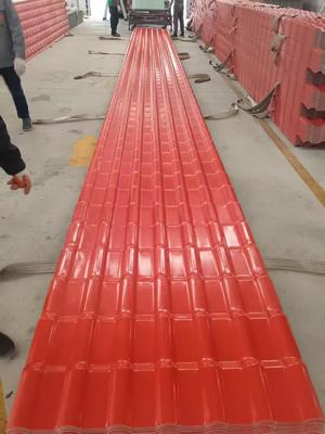 1050mm Largura Techo de plástico ondulado ASA Pvc telhados UV resistente UPVC folhas de telhado