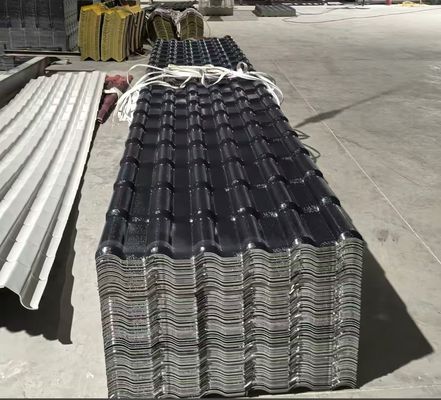 Telhas de PVC estilo espanhol leves de 2 mm de espessura para casas residenciais para construção