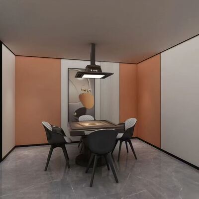 Painel de parede de PVC grande de madeira de 8 mm 4 pés * 8 pés para folha de cristal de carbono decorativa de parede interna