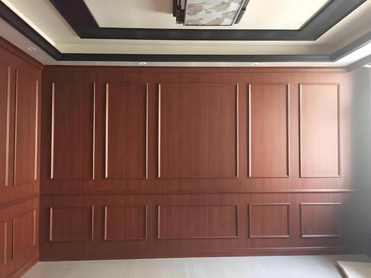 Bamboo wood fiber veneer waterproof pvc wooden sheet fireproof carbon crystal wall panels Modern style pvc sandwich panel