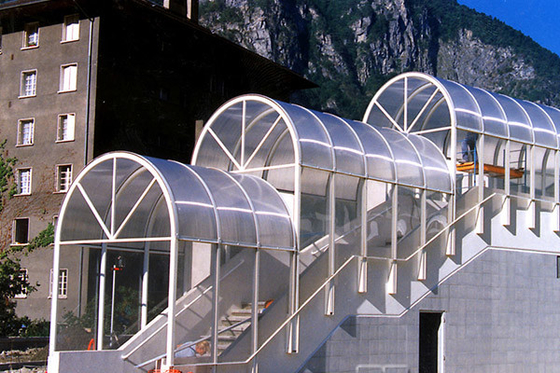 A folha do policarbonato da parede do gêmeo de Sunproof , policarbonato claro almofada 4mm