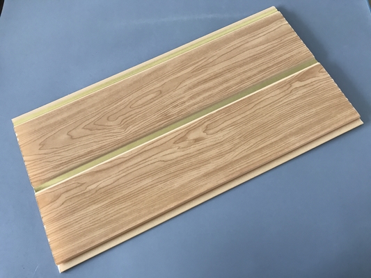 × 250 7 da forma média do sulco dos painéis da madeira do PVC do × 5.95M milímetros de instalação fácil