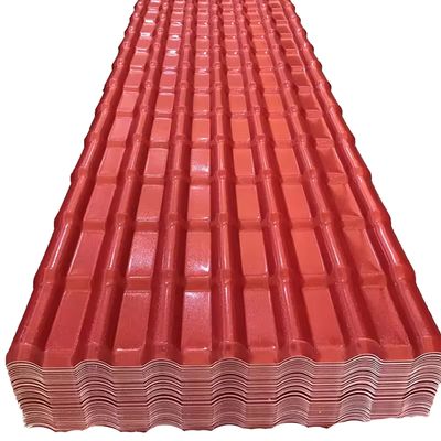 Telhas de cobertura ASA Colonial Tejas PVC UPVC Material de construção Telhado exterior Telhas de resina sintética onduladas PVC espanhol