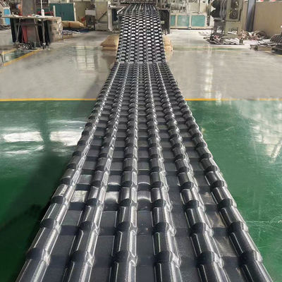 Telha de cobertura de PVC UPVC colorida à prova de som Telhas de PVC pretas Leves Telhas onduladas de PVC UPVC para telhado externo Telhado de PVC resistente às intempéries