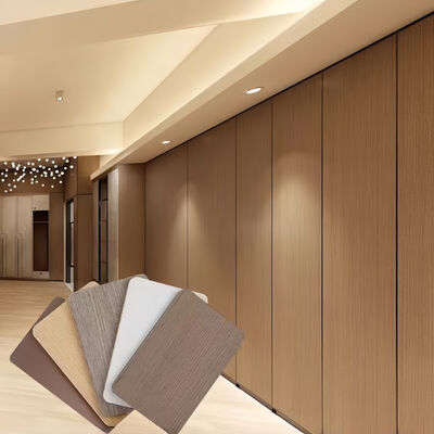 8mm PVC faceta de madeira 4ft * 8ft painel de madeira para parede interior decoração vendas de fábrica folha de cristal de carbono grande painel de parede de pvc